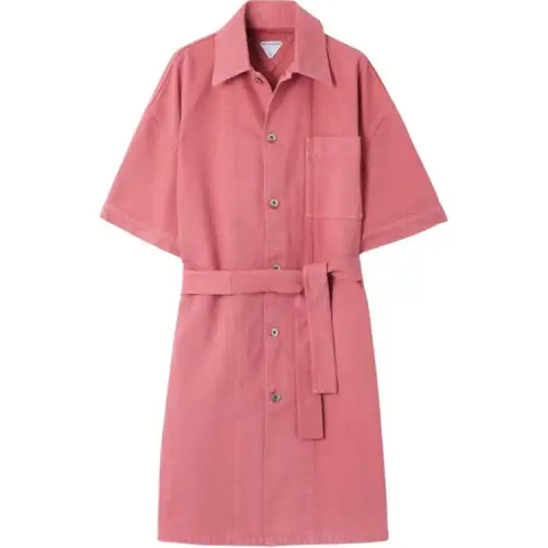 Bottega Veneta Short Sleeved Dress Women's Pink