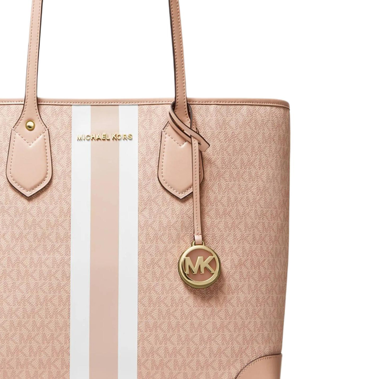 Женская сумка MICHAEL KORS MK Eva LOGO (розовая) — фото 3