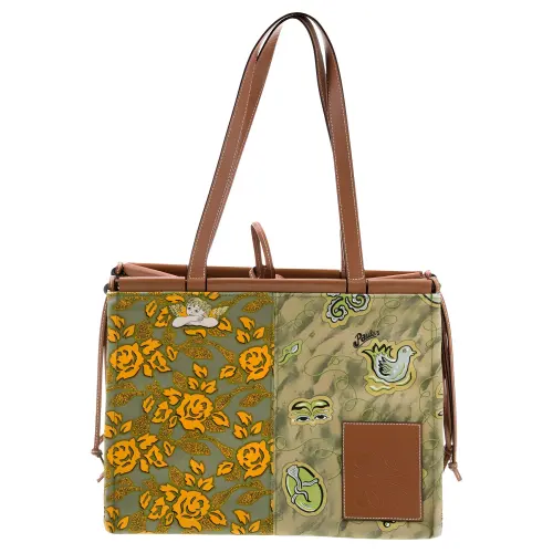 LOEWE Cushion Tote Canvas Handbag, Shoulder Bag Women's Multicolor