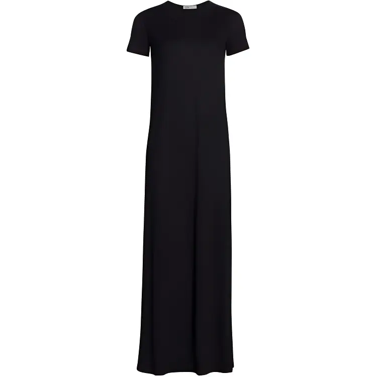 THE ROW Short Sleeved Dresses Women's Black Crew Neck Moderate