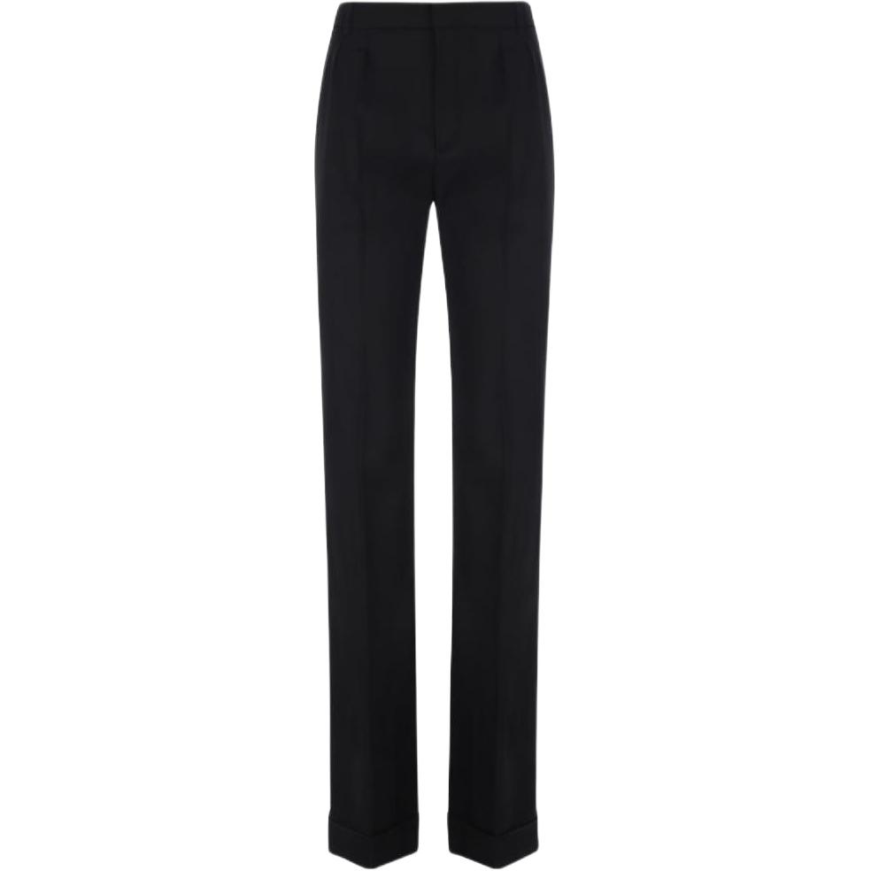 SAINT LAURENT Loose Fit Flared Trousers