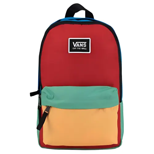 Vans Multicolor Backpack Unisex Red Yellow Blue Green Multicolor