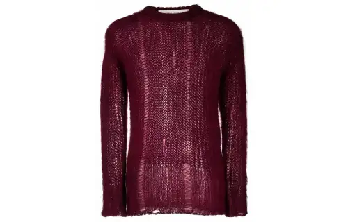 Golden Goose Sweaters Men's Red Crew Neck Moderate