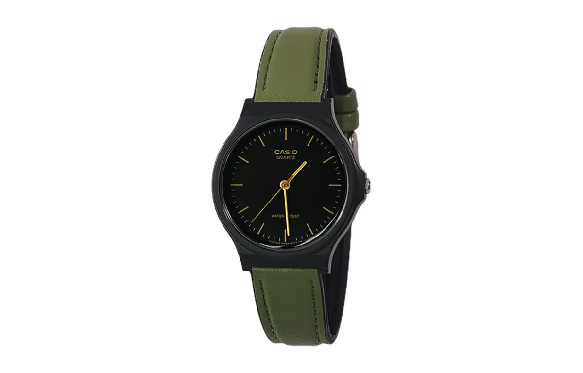 CASIO Custom Collection Quartz Movement Resin Strap Watch Men's Watches Black Dial