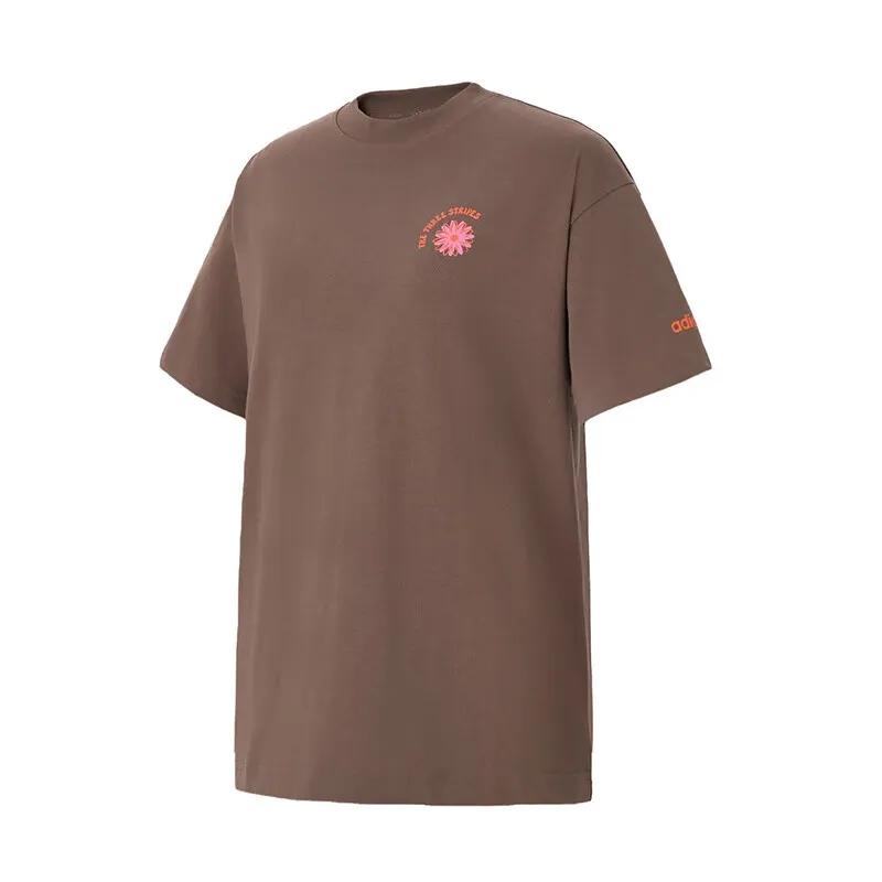 Adidas SS25 Regular T Shirt Women's Stratum Dark Earthy Brown