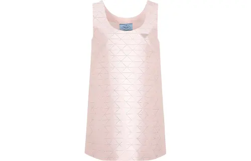 PRADA SS22 Sleeveless Dress Women's Pink