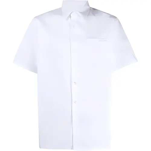 PRADA Shirts Men's White Pointed Collar Moderate Other
