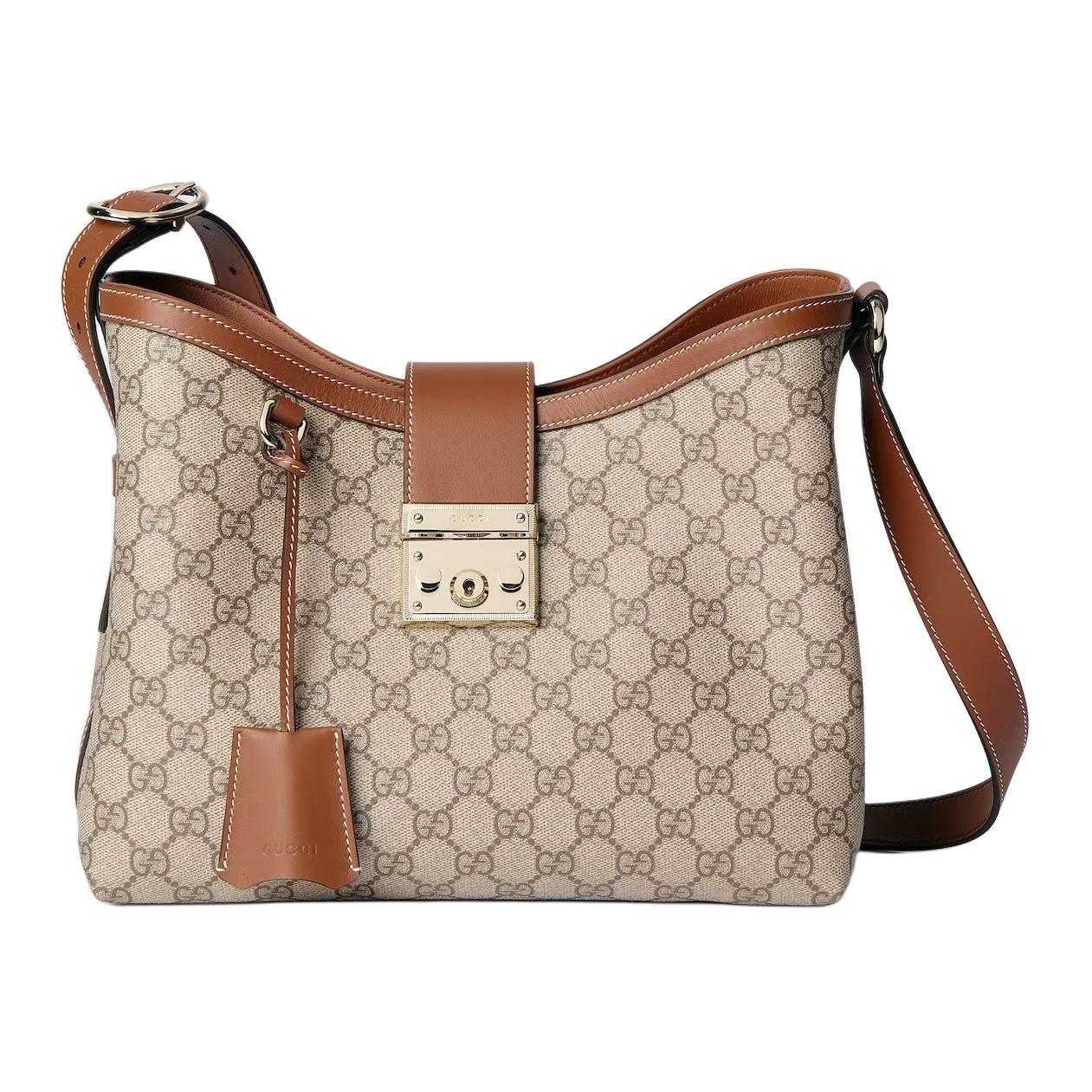 Женская сумка Gucci Padlock (коричневая)