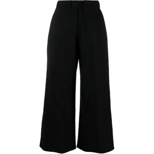 LOEWE Casual Pants Women's Black Moderate Wide Leg Pants