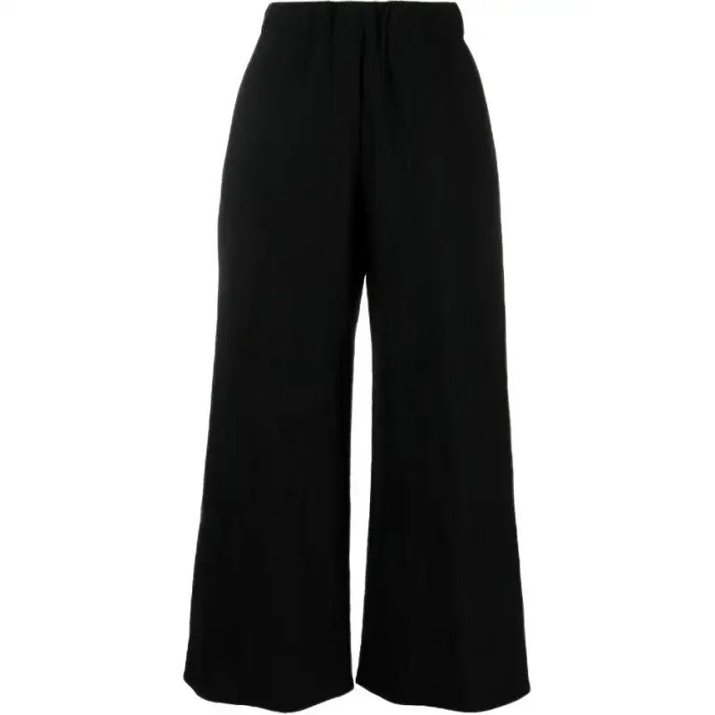 LOEWE Casual Pants Women's Black Moderate Wide Leg Pants