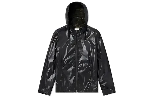 SAINT LAURENT Jackets Men's Black Hooded Moderate Other