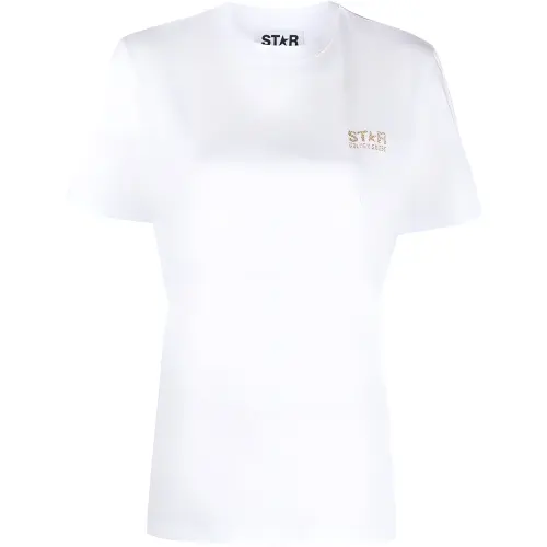 Golden Goose Logo Printed Crewneck T Shirt