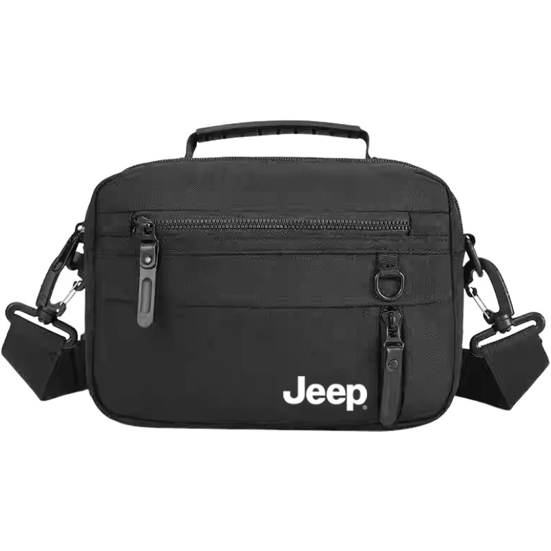 Мужская сумка Jeep через плечо (черная)