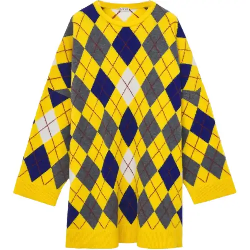 LOEWE SS24 Long Sleeved Dress Women's Multicolor