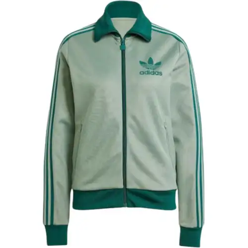 Adidas Women's Beckenbauer Track Top Silver Green