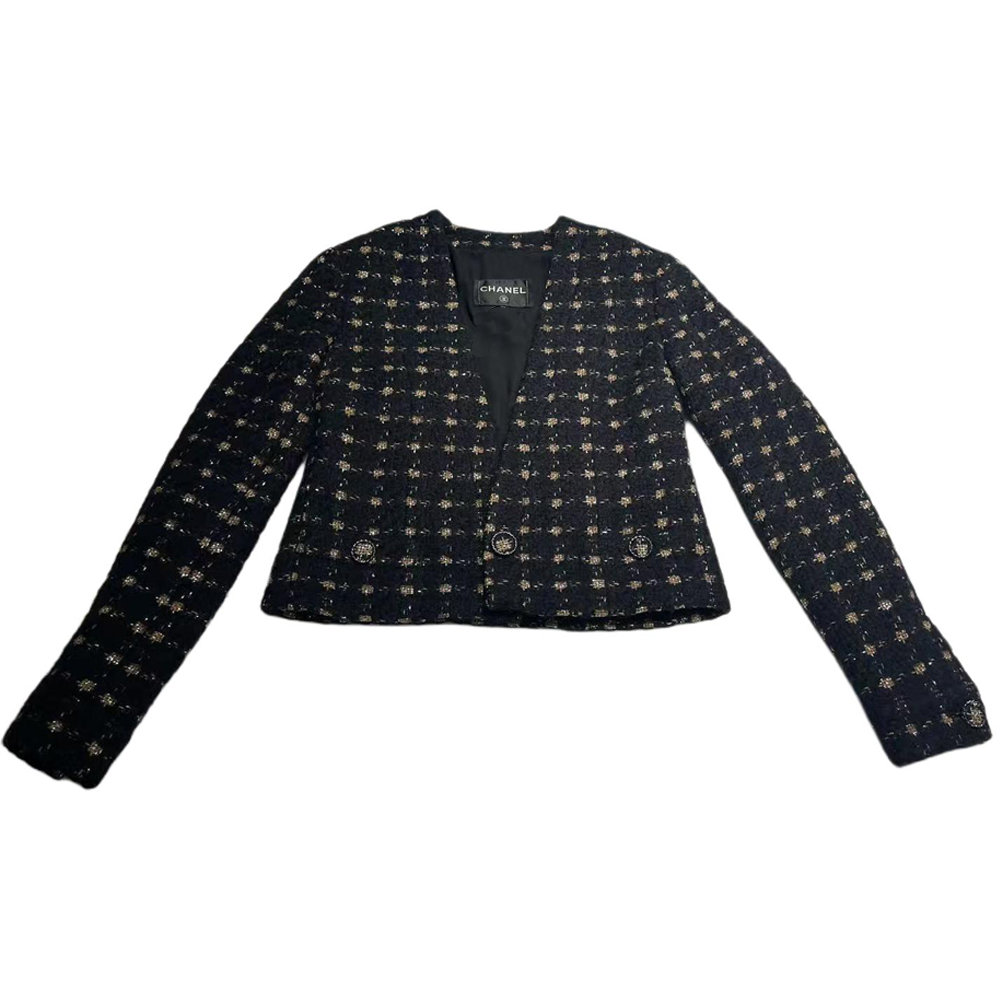 Женская куртка Chanel (черная)