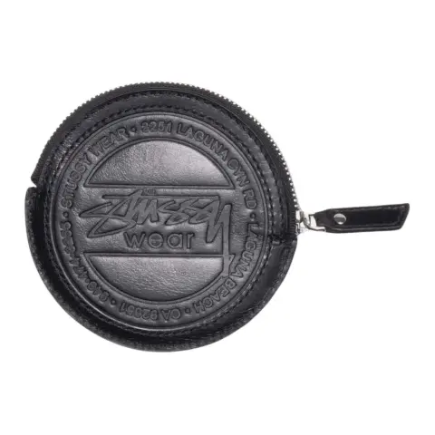 Stussy Leather Wallets Men's Black