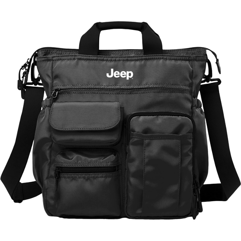 Мужская сумка Jeep (черно-серая)