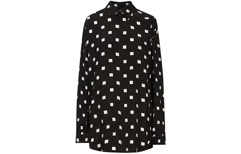 Balenciaga Oversized Fit Long Sleeve Shirt