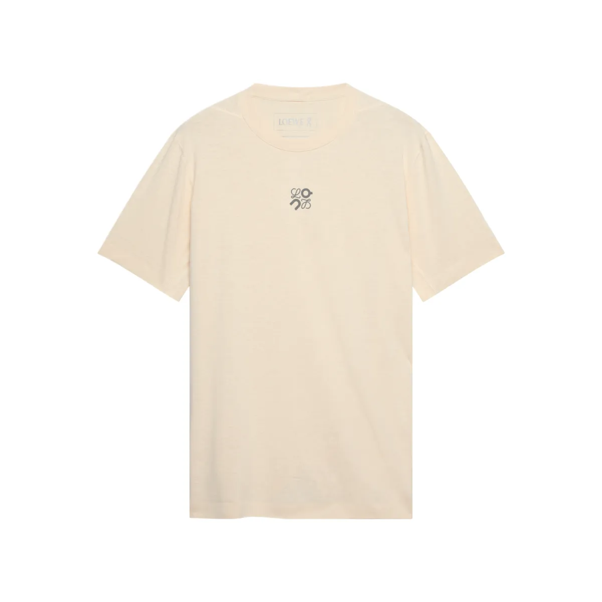 On x LOEWE ACTIVE SS25 T Shirt Unisex Beige Yellow