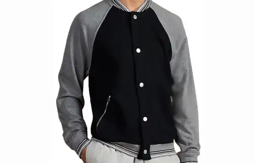 HERMES Jackets Men's Marine Blue Baseball Collar Moderate Other