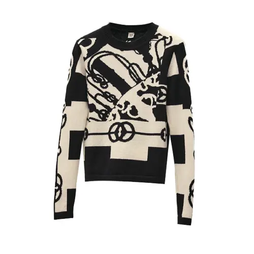 HERMES Cashmere Sweater Women's Black
