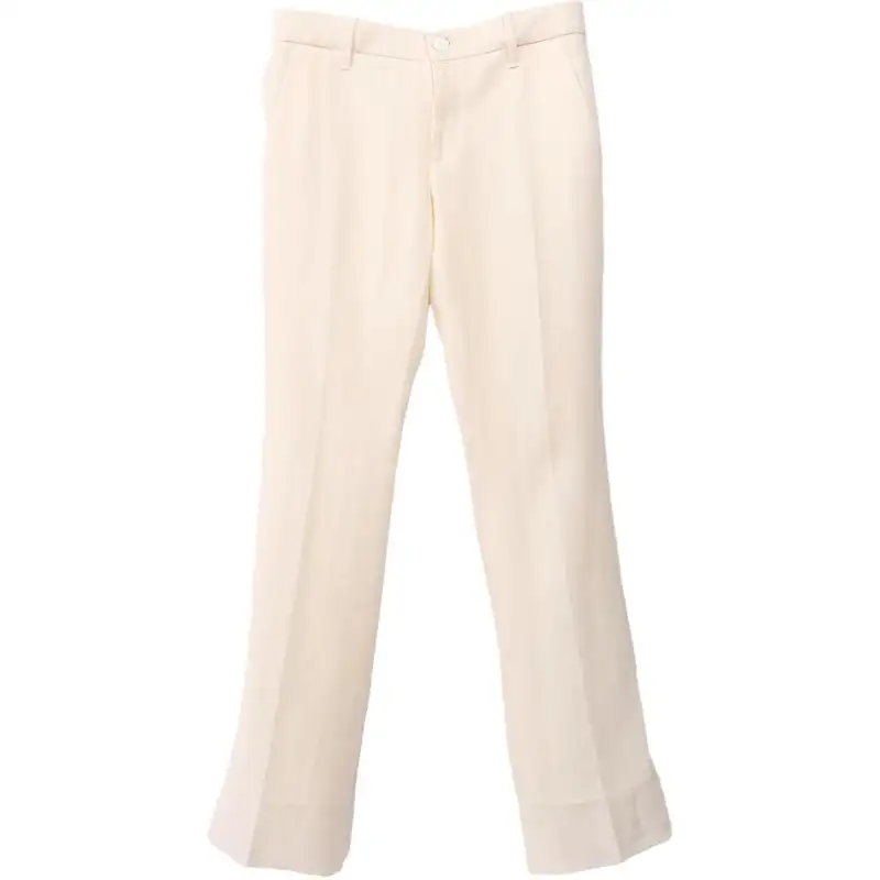 GUCCI Casual Pants Women's White Moderate Straight Fit Pants