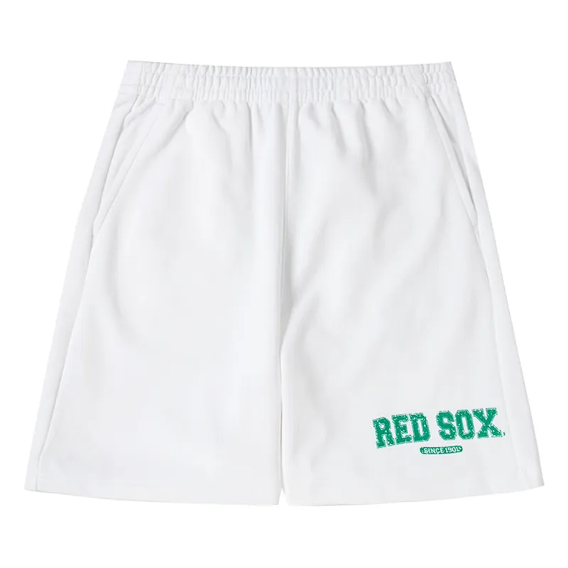 MLB Boston Red Sox Casual Shorts Unisex White Moderate