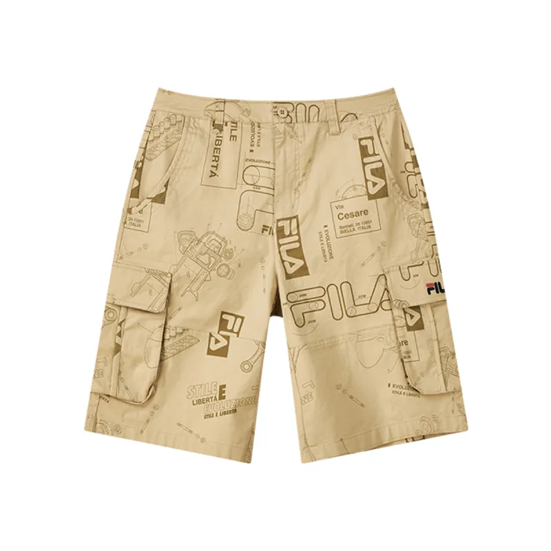 FILA ORIGINALE Casual Shorts Men's Stone Sand Khaki