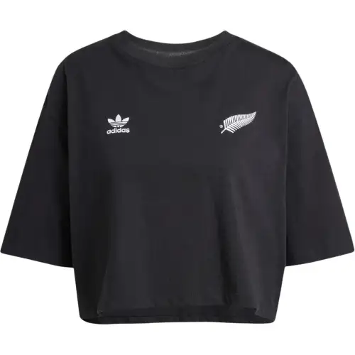 Adidas Women's Ferns Essentials Crop T Shirt Black
