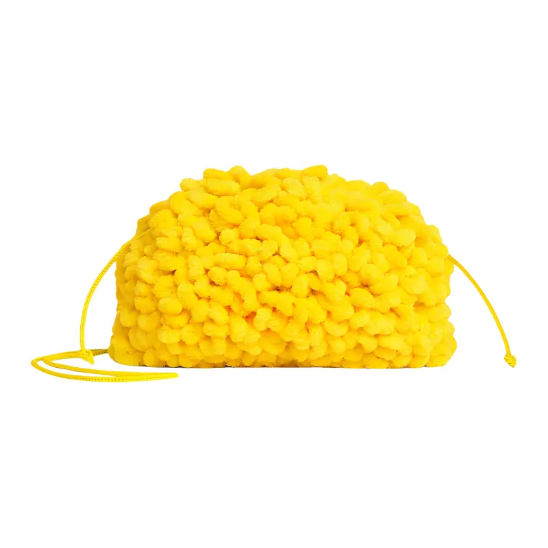 Bottega Veneta The Mini Pouch Mini Mop Effect Lemon