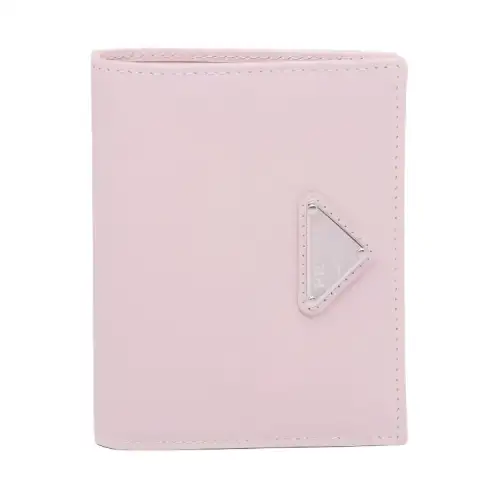 PRADA Saffiano Leather Wallet Small Women's Pink