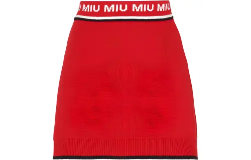 MIU MIU Casual Short Skirts Women's Red