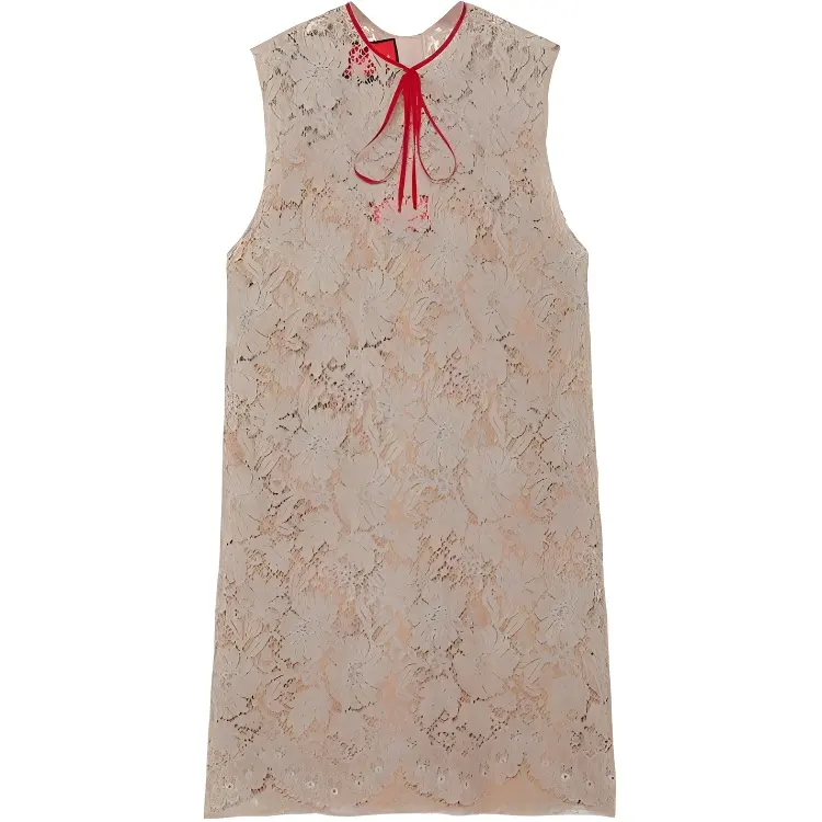 GUCCI FW22 Sleeveless Dress Women's Coffee