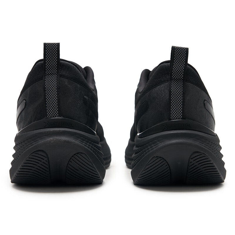 XTEP Cushioning Slip Resistant Low top Casual City Commuting Running Shoes Men’s Black