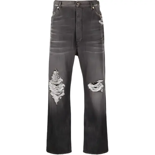 【Previous Season】ripped straight-leg jeans