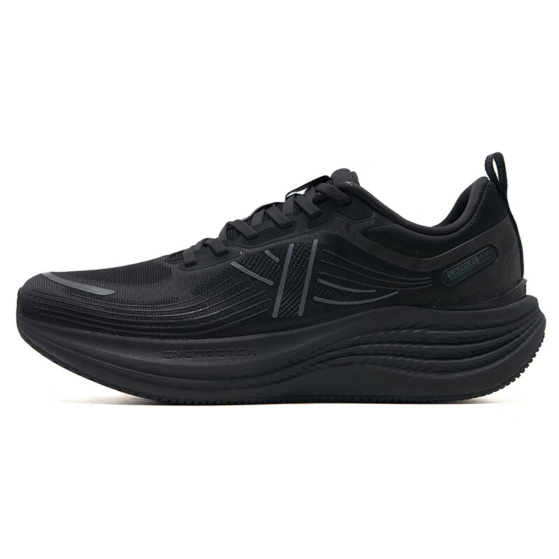 XTEP Cushioning Slip Resistant Low top Casual City Commuting Running Shoes Men’s Black