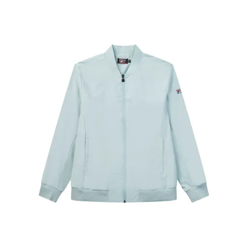 FILA Jackets Men's Light Blue Stand Collar Moderate Other