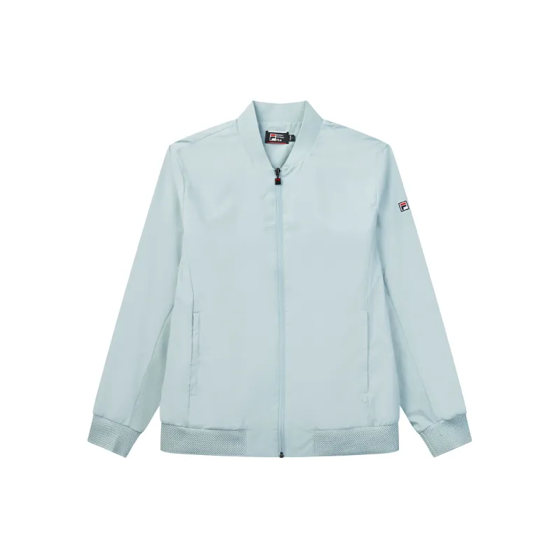 FILA Jackets Men's Light Blue Stand Collar Moderate Other