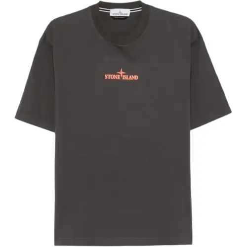 Stone Island Logo-Printed Crewneck T-Shirt
