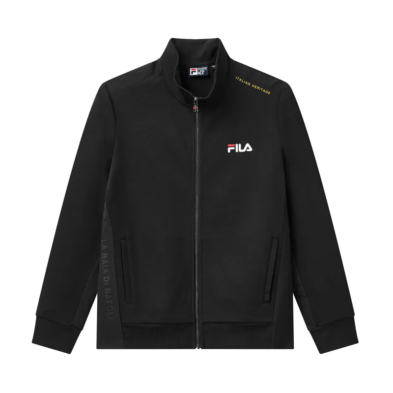 FILA Jackets Men's Jet Black Turtleneck Moderate Soft Shell