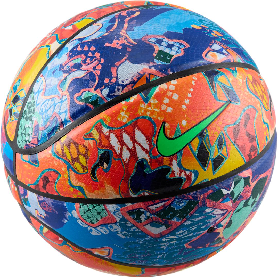 Nike China Mainland Version Rubber Basketball Blue Orange Size 7 Ball Training Unisex