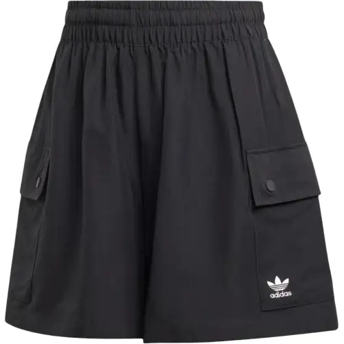 Adidas Women's Essentials Woven High Waist Cargo Shorts Black