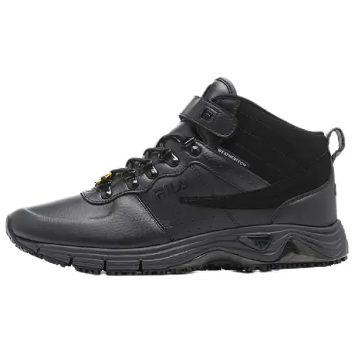 FILA Weathertech Abrasion Resistant Mid top Casual Shoes Men's Black