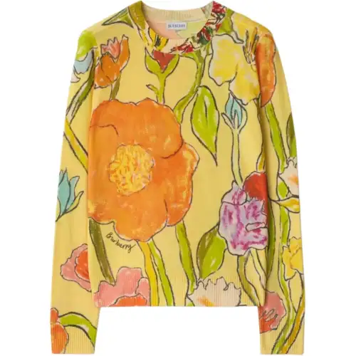 Burberry FW25 Sweater Women's Yellow