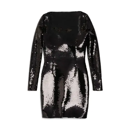 Balenciaga Long Sleeved Dress, Regular Fit Women's Black