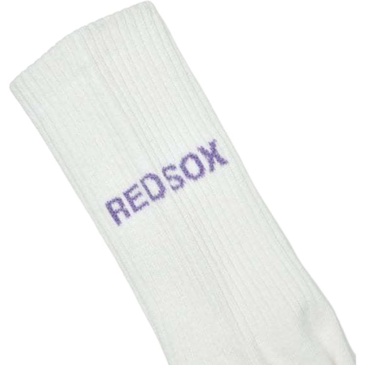 MLB Boston Red Sox Crew Socks Unisex Ecru