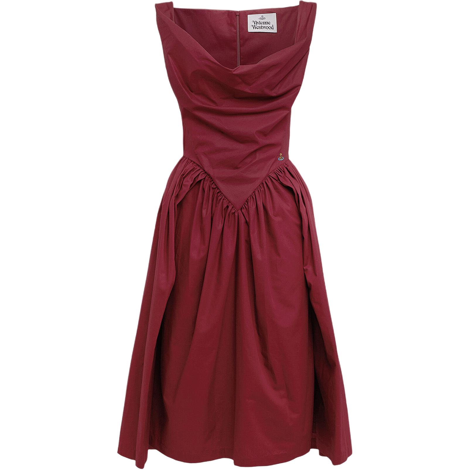 Женское платье Vivienne Westwood SS25 (карминовое)