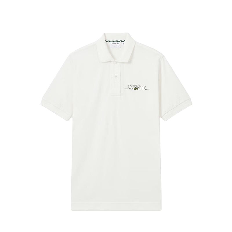 Мужское поло LACOSTE (белое)