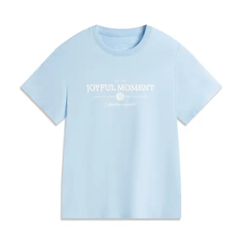 Li Ning Sports Trendy Collection T Shirt Women's Aurora Blue
